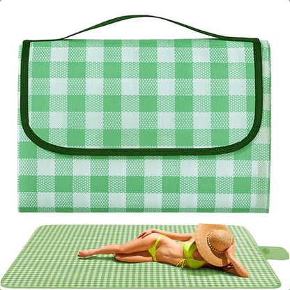 Manta Plegable Para Picnic Alfombra Lona Picnic Impermeable Verde