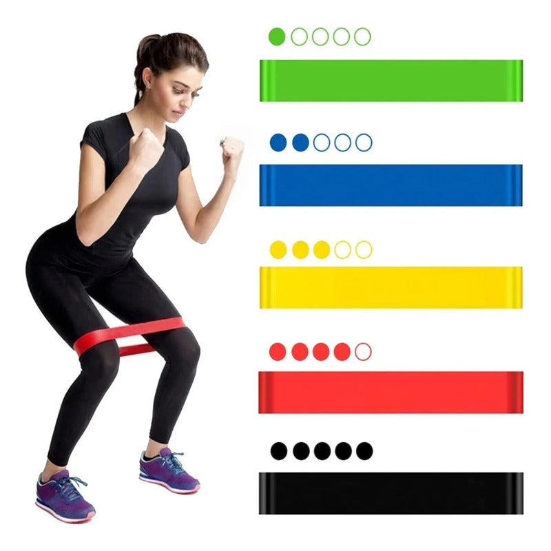 Set De Bandas Elásticas De Resistencia Para Ejercicio Okshop Varios