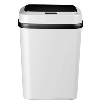 Basurero Con Sensor Basurero Automatico Papelera Inteligente Basurero Cocina Plastico Manual Okshop Cubo De Basura Inteligente Papelero Basurero Automático Papelera De Sensor Automatico Blanco