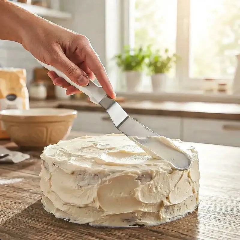 Espatula Metal Para Reposteria Espatula Para Torta De Metal Okshop Espátula De Glaseado Espatula Metal Para Reposteria Paleta De Acero Inoxidable Espátula Para Glasear De Repostería Espatulas Blanco