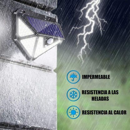 Lamparas Solares Jardin Farol Solar Exterior Foco Led Farole Negro