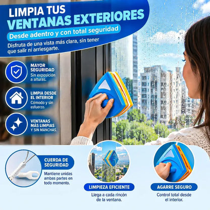 Limpiador De Vidrios Limpiador Magnético Limpia Vidrios Magnetico Okshop Limpiacristales Magnetico Limpia Vidrios Magnetico Doble Triangular Limpiador Magnético De Ventanas Limpia Vidrios Okshop