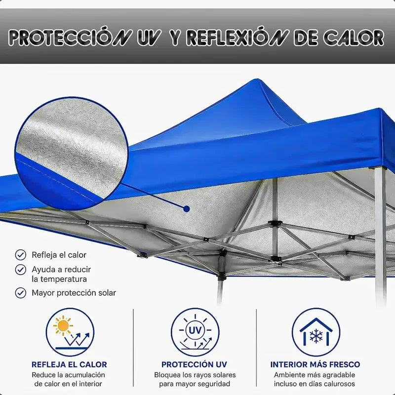Toldo Azul Impermeable 3x3 Lona Techo Toldo Repuesto Techo Azul Okshop Lona Para Toldo 3x3 De Techo Toldo De Repuesto Cubierta Superior Para Acampar Gazebo Para Exteriores Toldo Exterior Impermeable