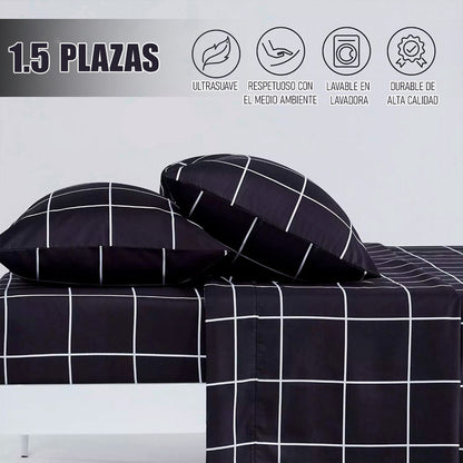 Juego De Sábanas Sabanas 1.5 Plazas Sabanas Fundas Almohadas
