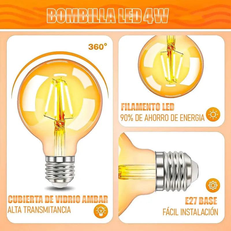 Ampolletas E27 Ampolletas Calidas Ampolleta G80 Edison 4w Okshop Ampolleta G80 Bombilla Edison Incandescente 4w Bombilla Led Ampolleta E27 Ampolletas Ampolleta E27 Calida Ampolleta 4w
