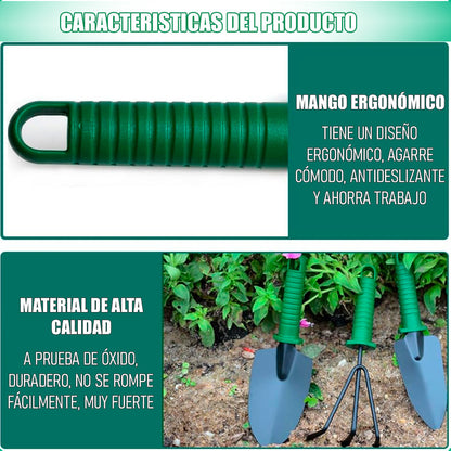 Kit De Jardineria Juego De Herramientas Jardin Kit Siembra Verde