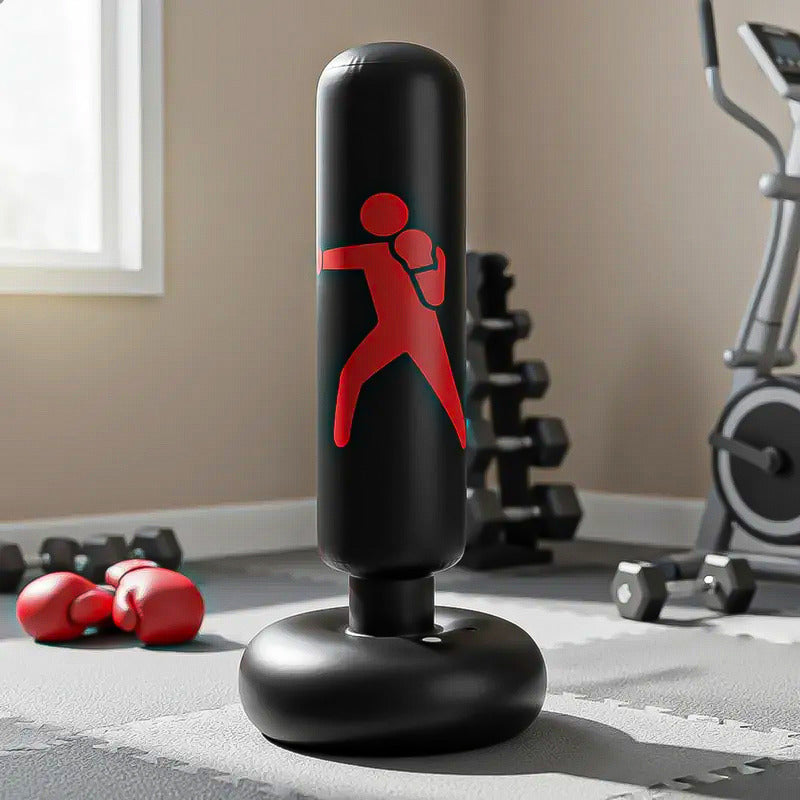 Saco Boxeo Inflable Saco Boxeo 160cm Saco De Arena Inflable Rojo