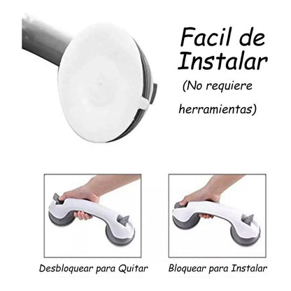 X2 Agarradera Barra Ducha De Seguridad Baño Manilla Ventosa