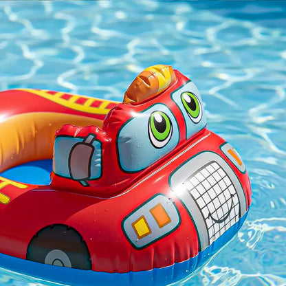 Flotador Para Niños Flotadores Piscina Camión De Bombero Rojo