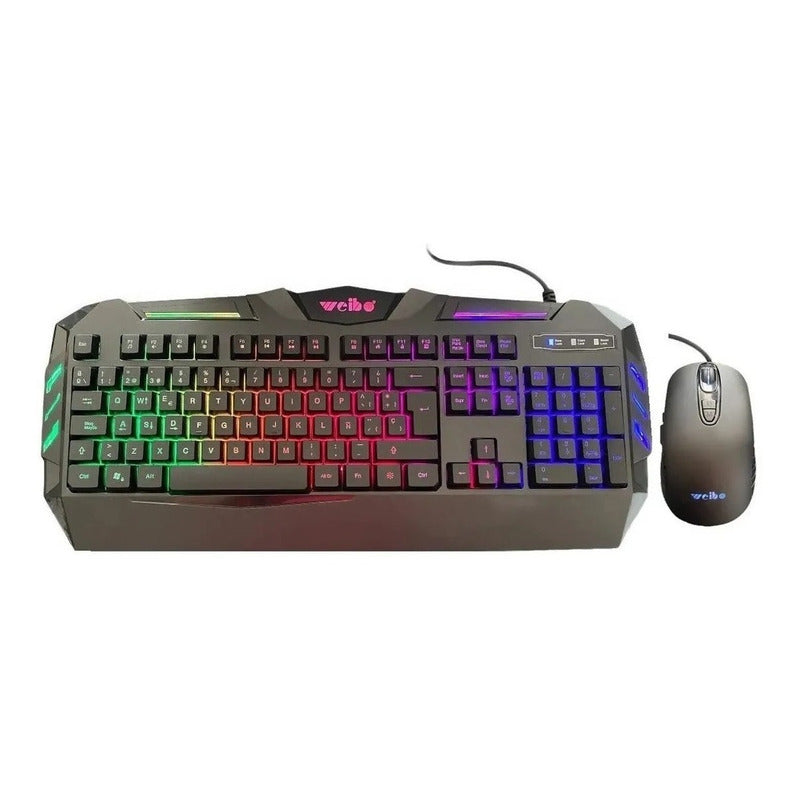 Kit De Teclado Y Mouse Gamer Teclado Ergonomico Para Juegos