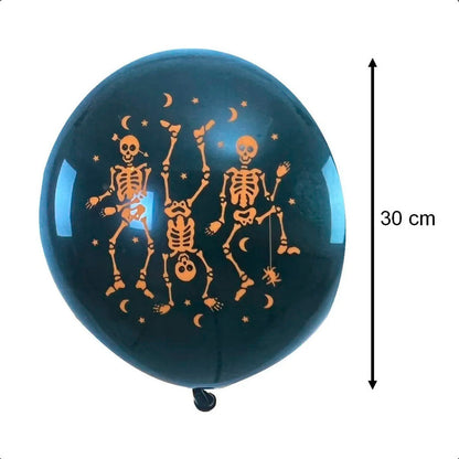 Globos Decorativos Halloween Set De Globos Para Fiesta Negro/naranja Globos