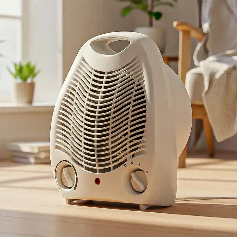 Calefactor Okshop 2 En 1 Con Termostato Y Función Ventilador 2000 W Blanco