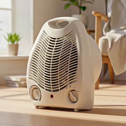 Calefactor Okshop 2 En 1 Con Termostato Y Función Ventilador 2000 W Blanco