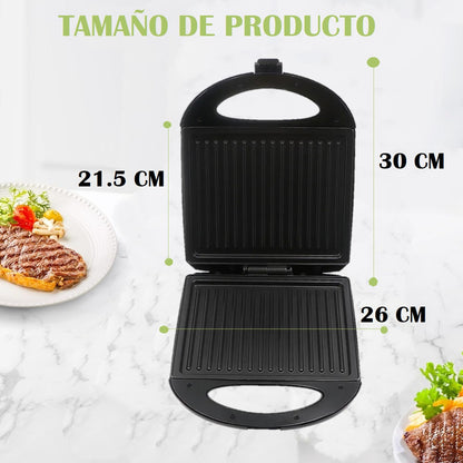 Plancha Sandwichera Electrica Tostadora Multiuso Tipo Grill