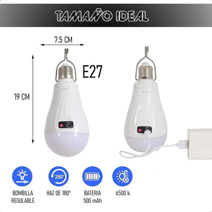 Ampolletas Led Ampolleta Recargable 20w Ampolleta De Emergencia Led Okshop Ampolletas Led 20w Ampolletas Inteligentes... Blanco Frío