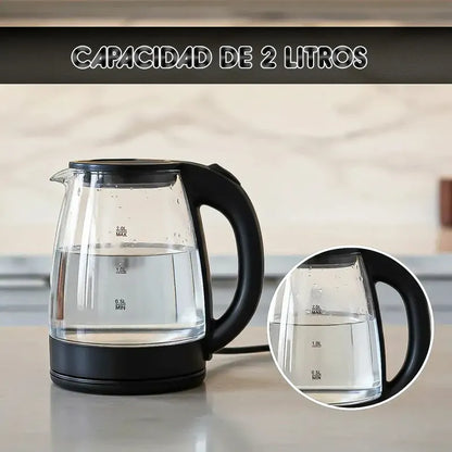 Hervidor Eléctrico Okshop Negro De 2 Litros Con 1500w