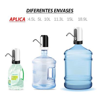 Dispensador De Agua Electrico Usb Recargable Botella Envase