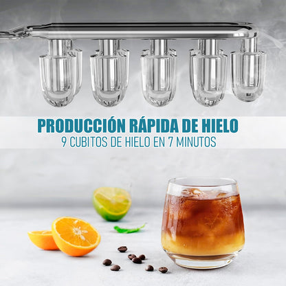 Maquina De Hielo Máquina Portátil Para Hacer Hielo Hieleras Gris Oscuro