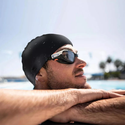 Gorro De Natación Silicona Gris Anticloro Okshop Adultos Tamaño Único Liso Talle Único