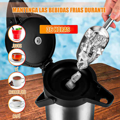 Termo Sifon Termo 1.9 L Termo Para Cafe Termo Agua Caliente Negro/gris