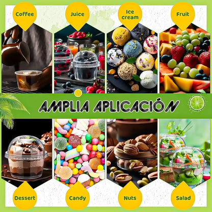 Pack 50 Pocillo Postres 150ml Vasos Postres Vaso Acrilico Transparente