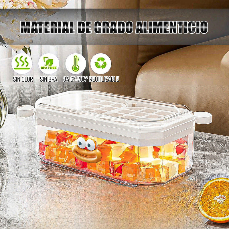 Cubeteras Hielo Cubetas De Hielo Con Tapa Bandeja Para Hielo Blanco