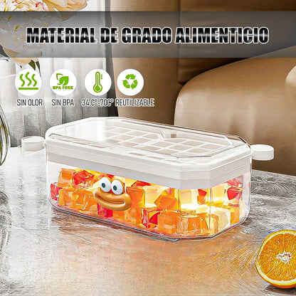 Cubeteras Hielo Cubetas De Hielo Con Tapa Bandeja Para Hielo Blanco