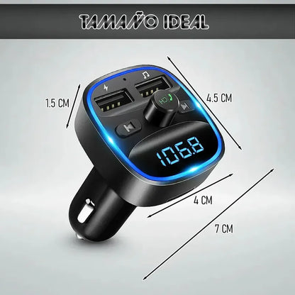 Transmisor Fm Okshop Adaptador Bluetooth Para Auto Con Manos Libres Y Usb