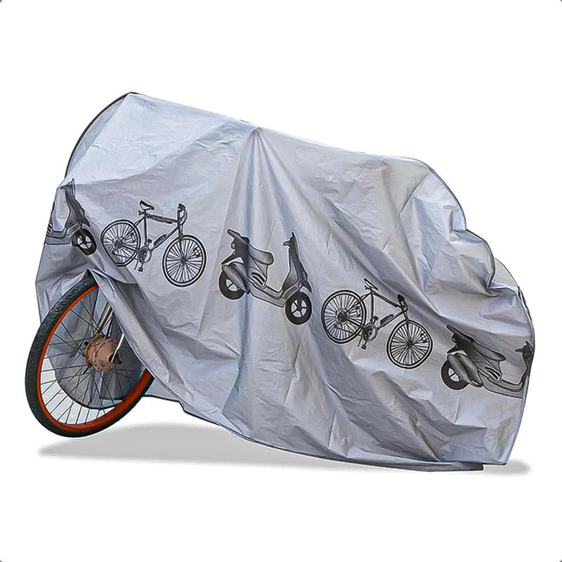 Funda Para Bici Protector Motocicleta Funda Bici Impermeable Gris Unica