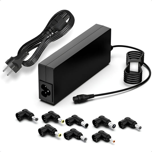 Cargador Universal Notebook Adaptador Notebook Universal 96w Negro