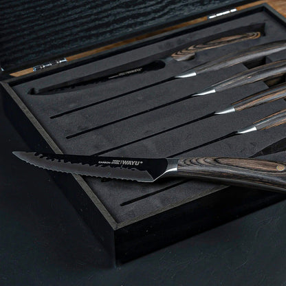 Set 6 Cuchillos Hammer Cuchillos Wayu Cuchillos Acero Wayu Wayu