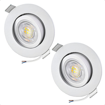 Focos Led Embutidos 7w Pack 2 Ampolleta Led Techo Foco Led