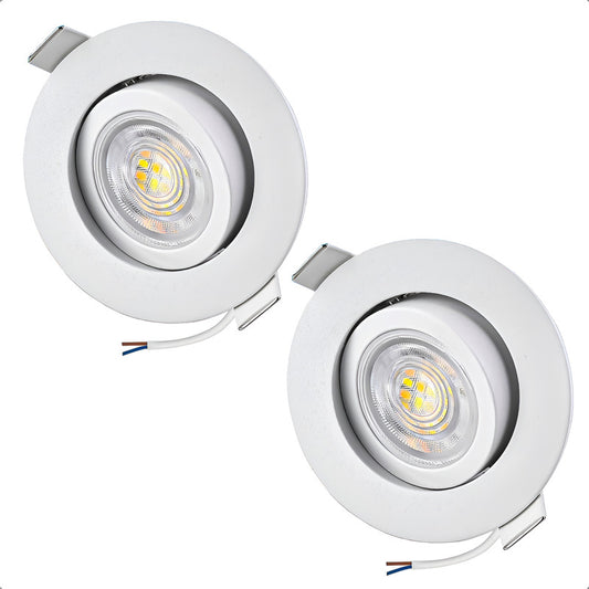 Focos Led Embutidos 7w Pack 2 Ampolleta Led Techo Foco Led