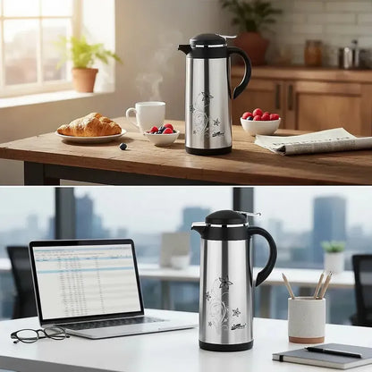 Termo Para Cafe Termo Para Agua Caliente Termo 1.9 Litros Gris Okshop Termo Agua Caliente 1.9 Litros Termos Para Agua Caliente Termos Para Agua Termo De Acero Inoxidable Termo De Cafe 1.9 Litros