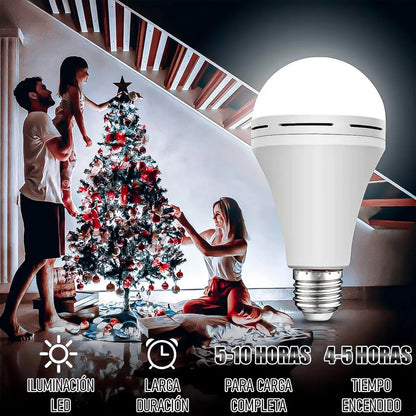 Ampolleta Led Inteligente Arcashopping 12w Recargable E27 Luz Blanca Fría Blanco Frío
