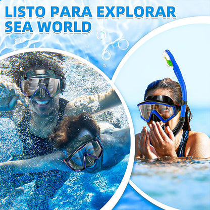 Mascara Snorkel Mascara De Buceo Snorkel Mascara Buceo Niños Azul