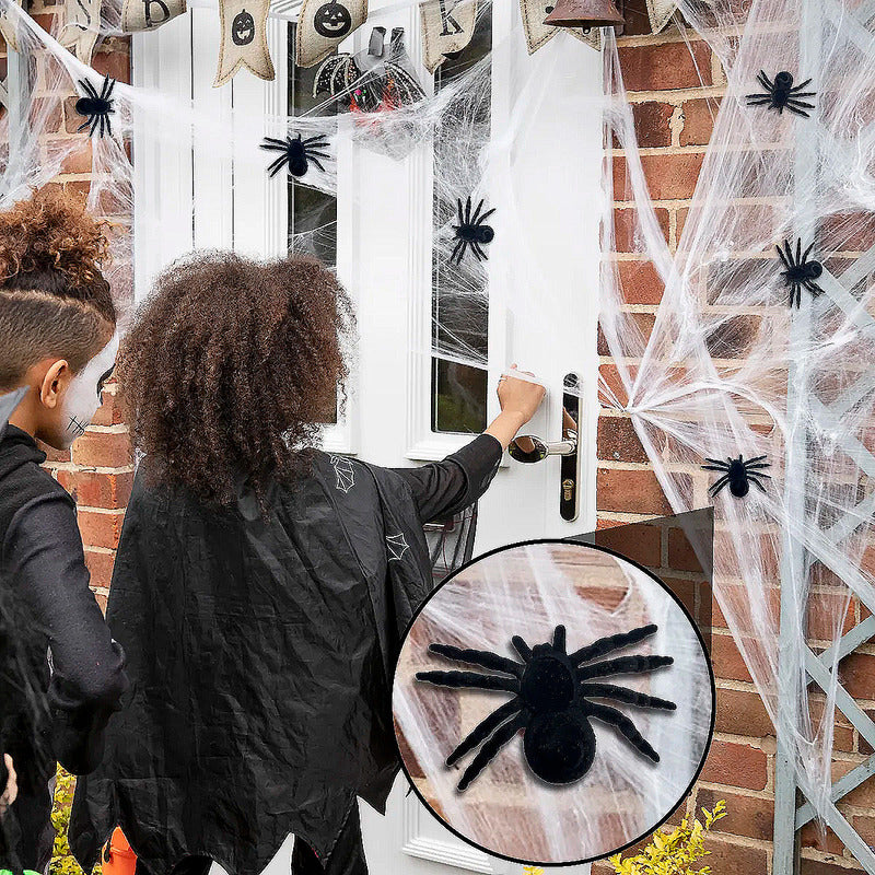 Araña Decoracion Halloween Pack 2 Arañas Decorativa Fiestas