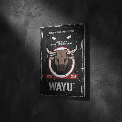 Cuadro Decorativo Wayu Bar Cuadro Pared Cuadro Bar Metalico Wayu