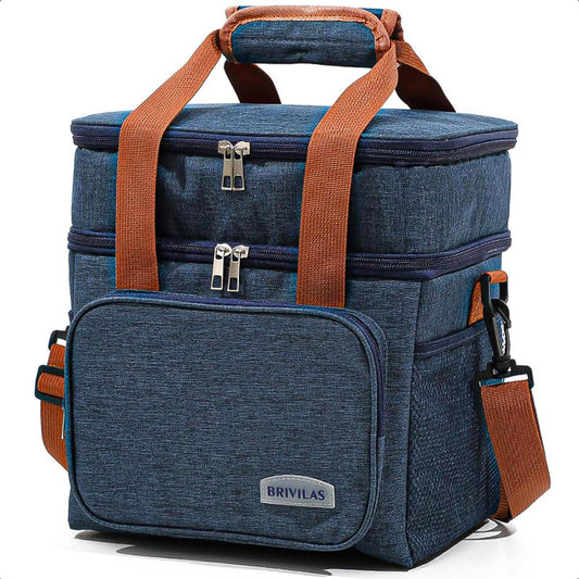 Loncheras Escolares Loncheras Termicas Bolsos Para Almuerzo Azul Liso