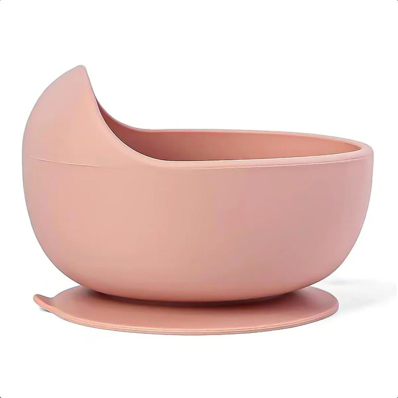 Plato De Silicona Para Bebé, Antideslizante Y Libre De Bpa, Con Succión  Okshop Rosa Lisa