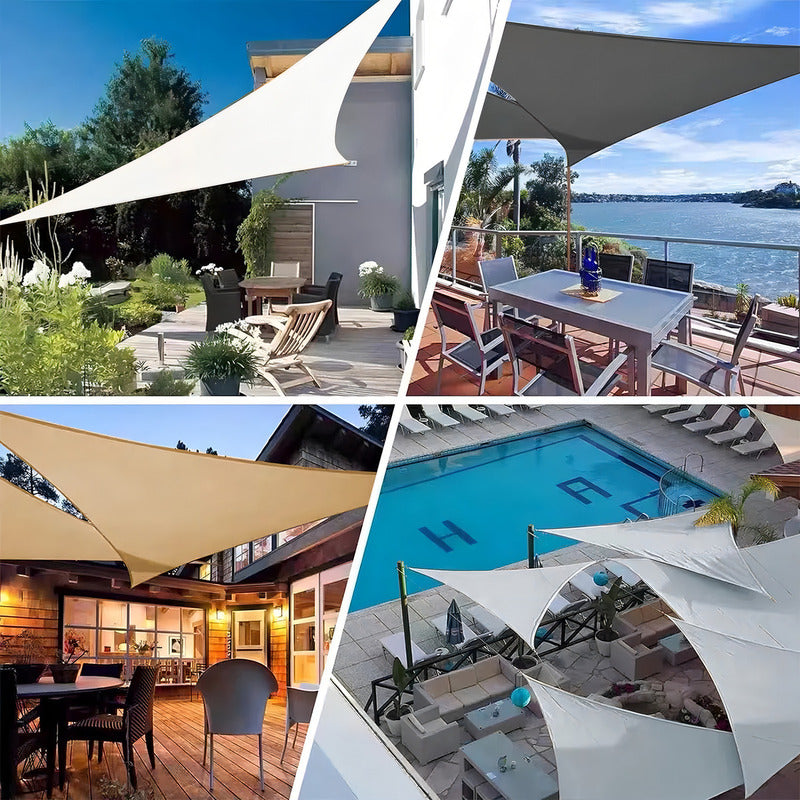 Toldo Vela Sombreadora 3x3x3m Triangular Toldo Okshop Vela Terraza Toldo Sombra Toldo Vela Impermeable Malla Sombreadora Triangular