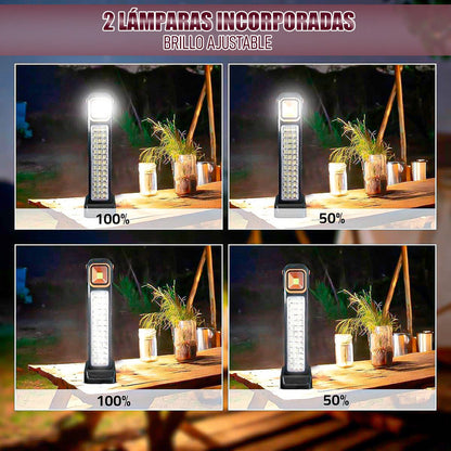Luces De Emergencia Led Luz De Emergencia Solar Lamparas Led Negro