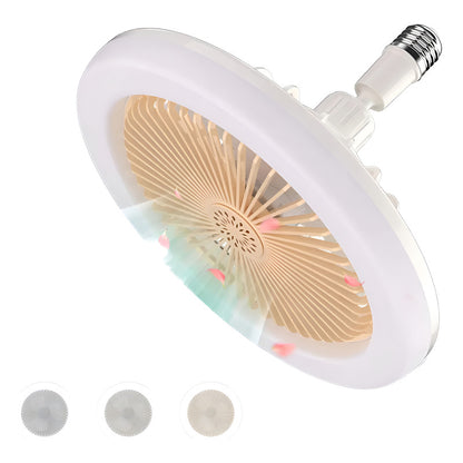 Lámpara Colgante Arcashopping Ventilador Led Con Control Remoto Para Techo Dorado