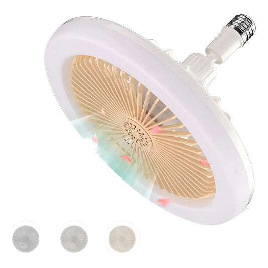 Lámpara Colgante Arcashopping Ventilador Led Con Control Remoto Para Techo Dorado