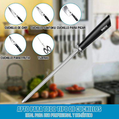 Afilador De Cuchillo Espada Afiladora Wayu Varilla De Afilar Negro