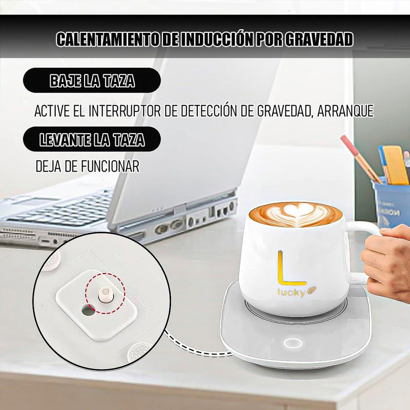Tazas Calentadora Tazas Con Plato Tazon Cafe Leche Taza Mug
