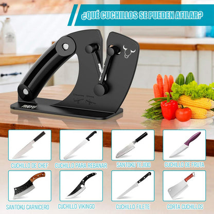 Afilador De Cuchillo Wayu Afilador De Cuchillos Profesional Negro
