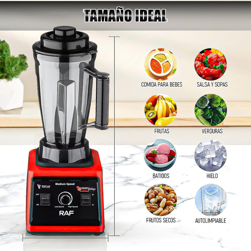 Licuadora 3 Litros Licuadora Para Batidos Batidora Licuadora Rojo