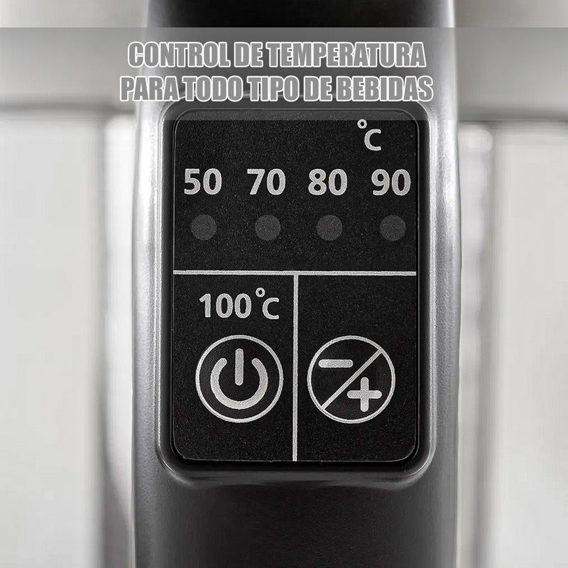 Hervidor Eléctrico Oster De Vidrio Y Acero Inoxidable Con Infusor Y Control De Temperatura 1.7 L Gris