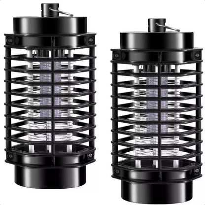 Pack X2 Mata Insectos Electrico Mata Moscas Electrico Negro Lampara Led Uv Abs Okshop Lamparas Mata Moscas Plástica Negro Lamparas Mata Insectos Negro Luz Ultravioleta